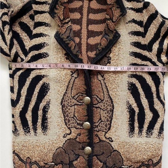 Painted Pony Safari Tapestry Women's Jacket | Vintage Wearable Art | OS - Picture 9 of 11